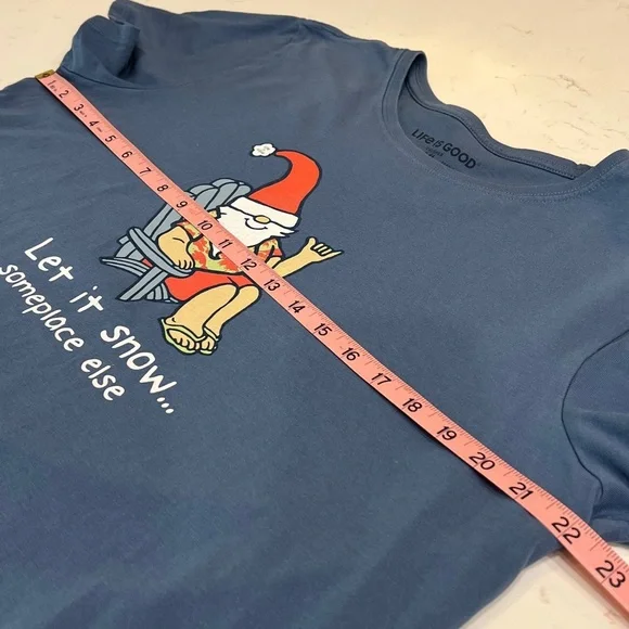 Life is Good “Let It Snow… Someplace Else” Crusher Tee Shirt - Picture 7 of 8